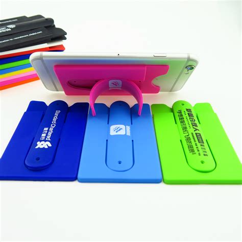 silicone cell phone card holder